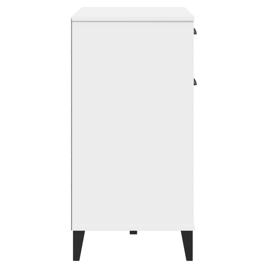 Dressoir Viken 80X40X80 Cm Massief Grenenhout Wit