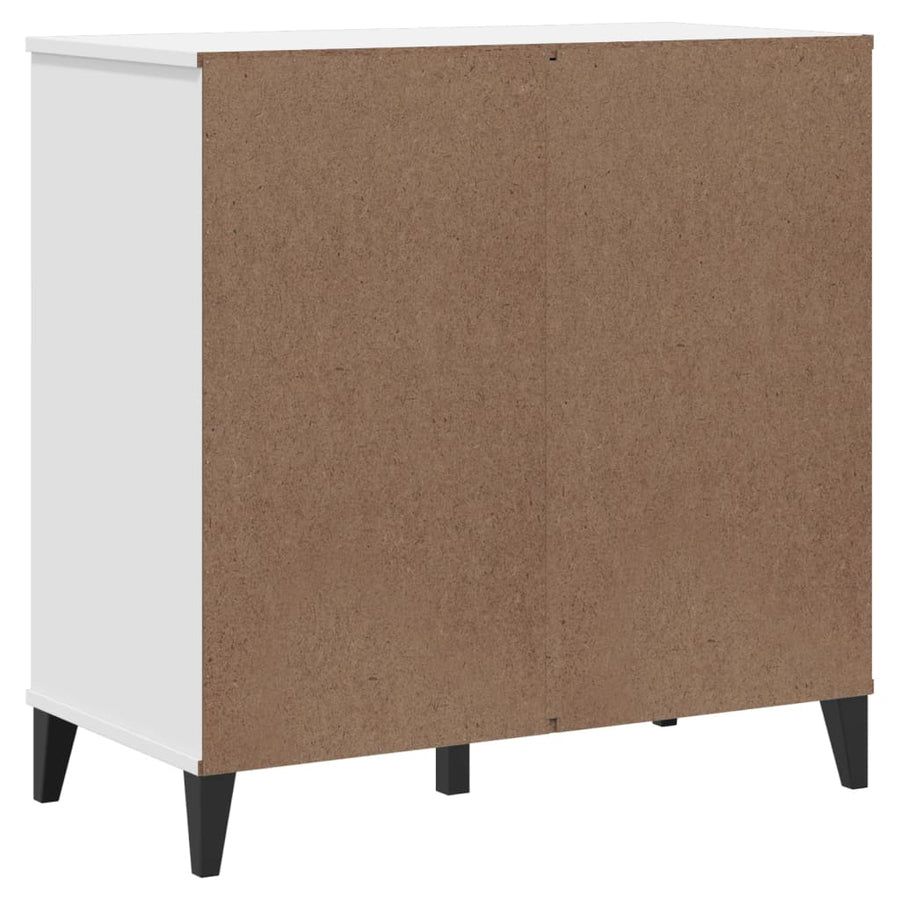 Dressoir Viken 80X40X80 Cm Massief Grenenhout Wit