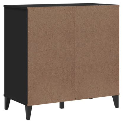 Dressoir Viken 80X40X80 Cm Massief Grenenhout Zwart