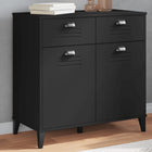 Sideboard VIKEN 80x40x80 cm treated wood black