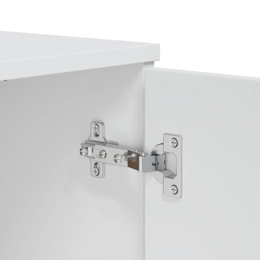 Dressoir Viken 80X40X80 Cm Massief Grenenhout Wit