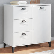 Dressoir 80x40x80 cm massief grenenhout wit