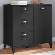 Dressoir grenenhout 80x40x80 cm zwart