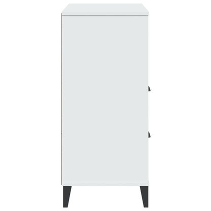 Boekenkast Viken 80X40X90 Cm Massief Grenenhout Wit