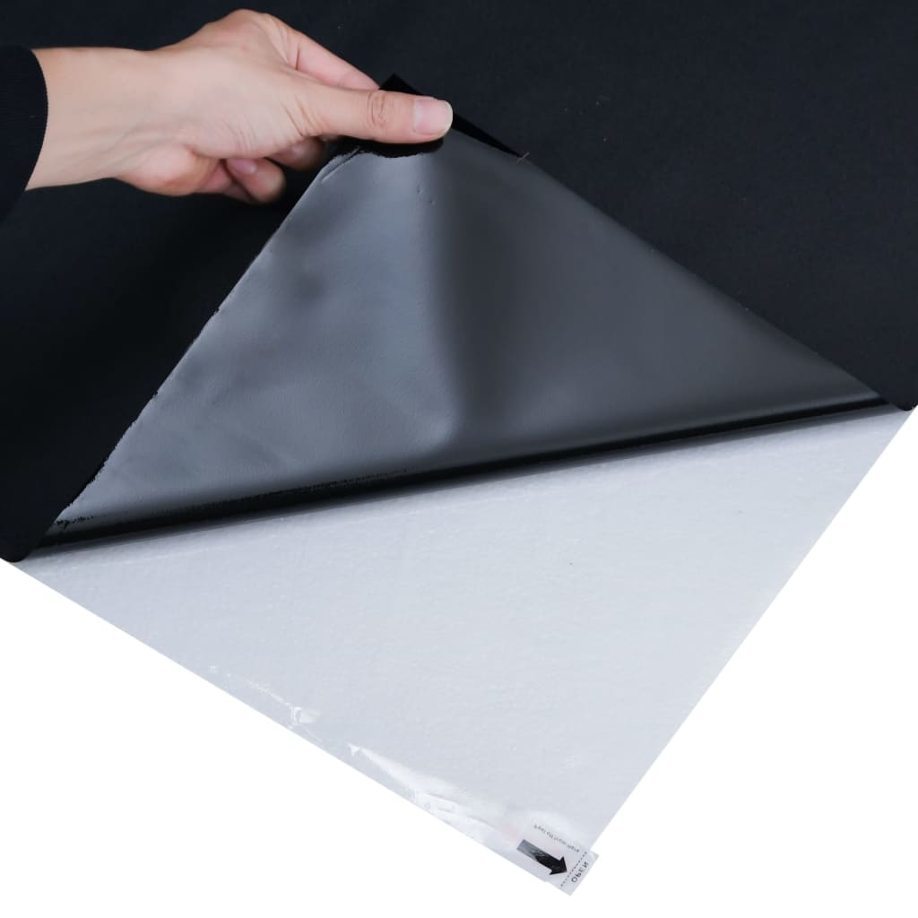 Raamfolie statisch matzwart 90 x 1000 cm PVC