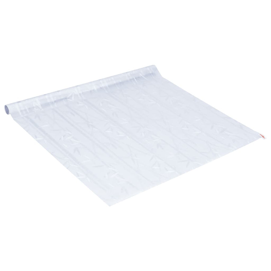 Raamfolie bamboepatroon mat 45x500 cm PVC