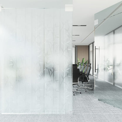 Raamfolie Patroon Mat Pvc 1 90 x 500 cm Bamboe