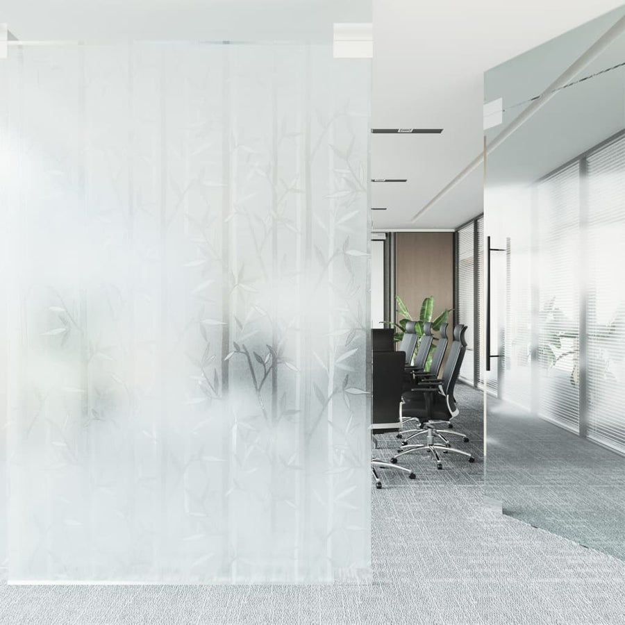 Raamfolie bamboepatroon mat 90x500 cm PVC