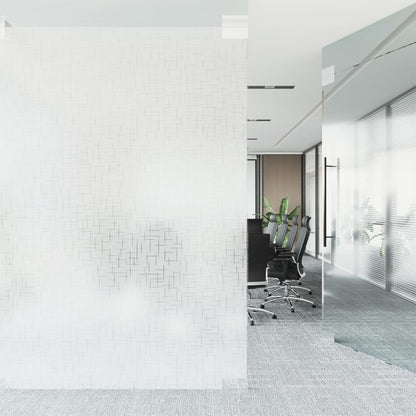 Raamfolie sterrenpatroon mat 45x500 cm PVC
