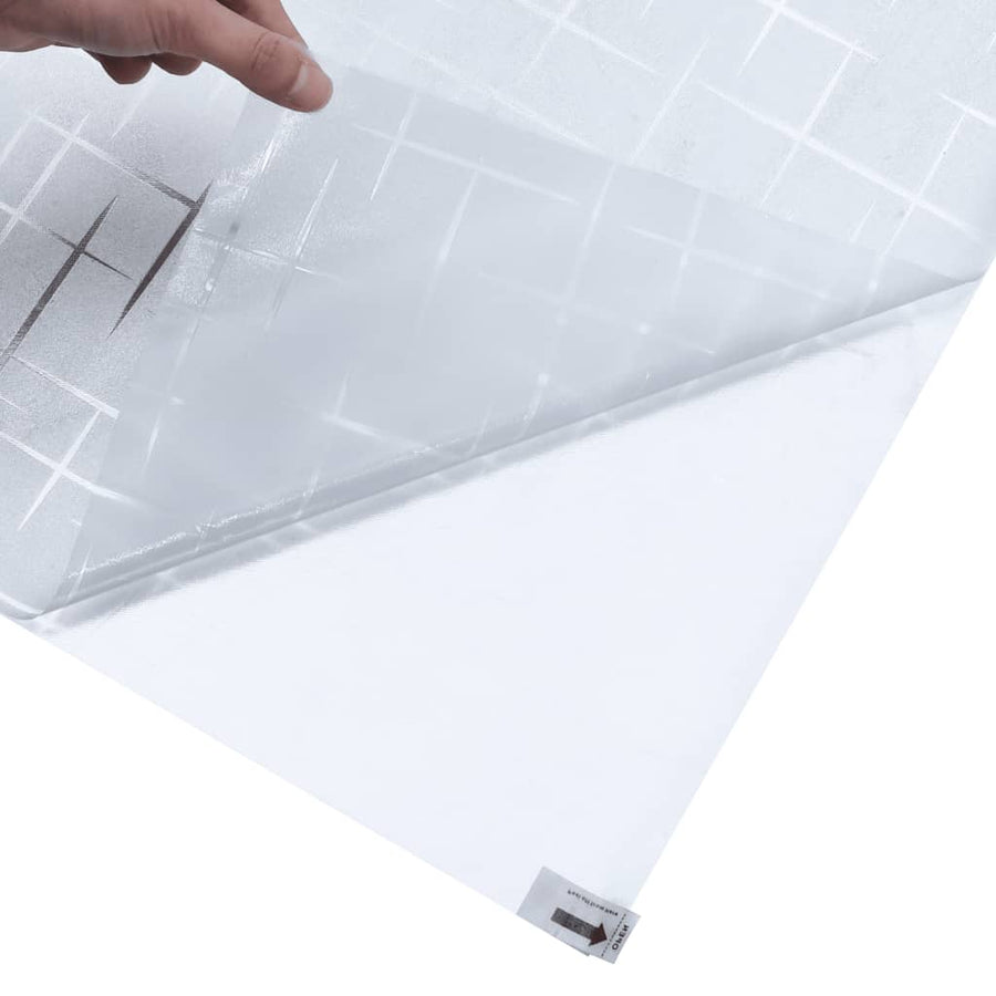 Raamfolie sterrenpatroon mat 90x500 cm PVC