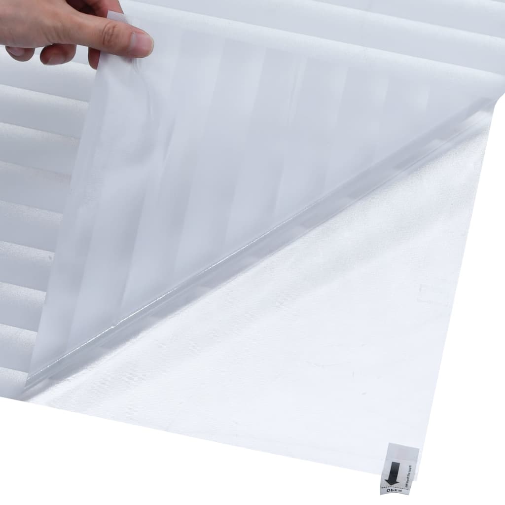 Raamfolie strepenpatroon mat 60x500 cm PVC