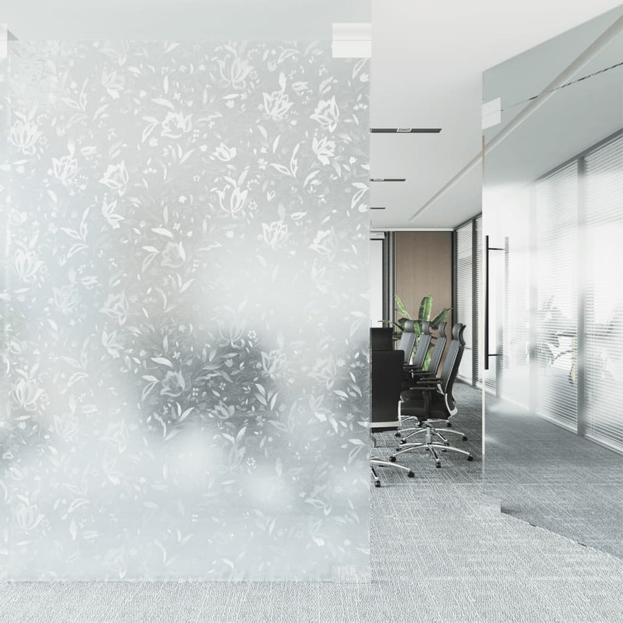 Raamfolie Bloemenpatroon Mat Pvc 1 90 x 500 cm Gebloemd