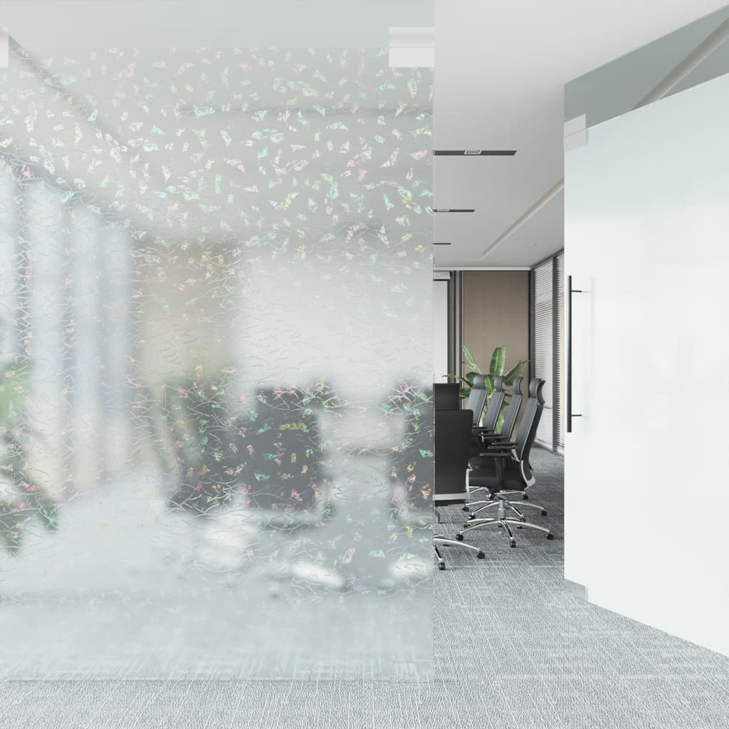 Raamfolie 3D Regenboogpatroon Mat 90X1000 Cm Pvc