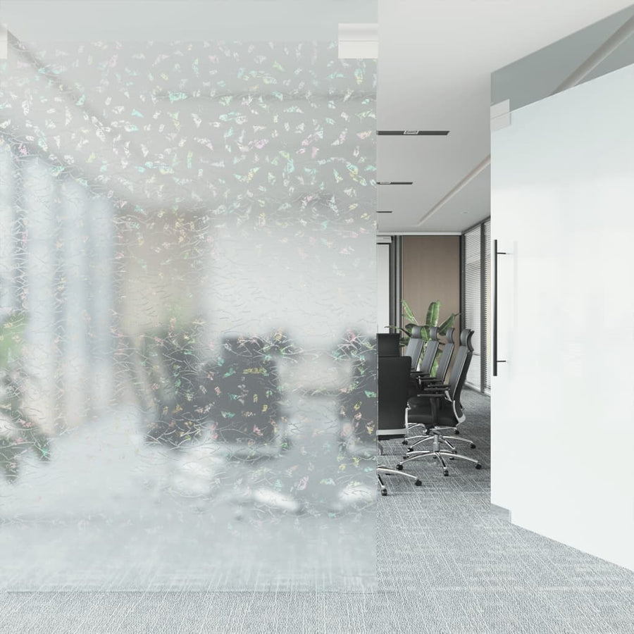 Raamfolie 3D Regenboogpatroon Mat 90X2000 Cm Pvc