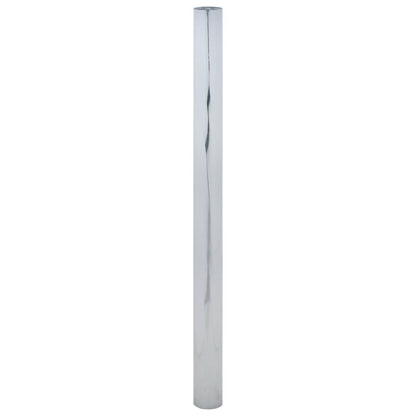 Zonnefolie statisch reflecterend 60x500 cm PVC zilverkleurig
