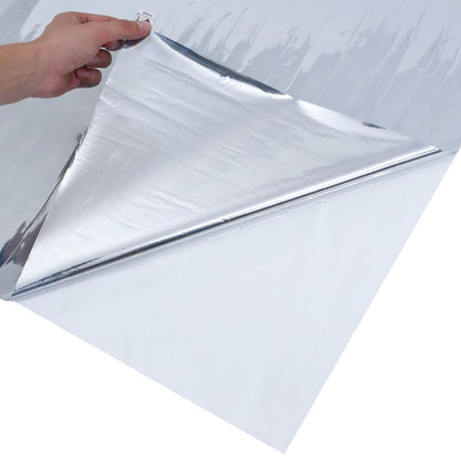 Zonnefolie Statisch Reflecterend Pvc Zilverkleurig 1 90 x 500 cm