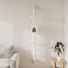 Cat Furniture Wall-Mounted With Scratching Post 187 cm Colorful Cream