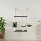 Kattenmeubel wandmontage 153 cm donkergrijs