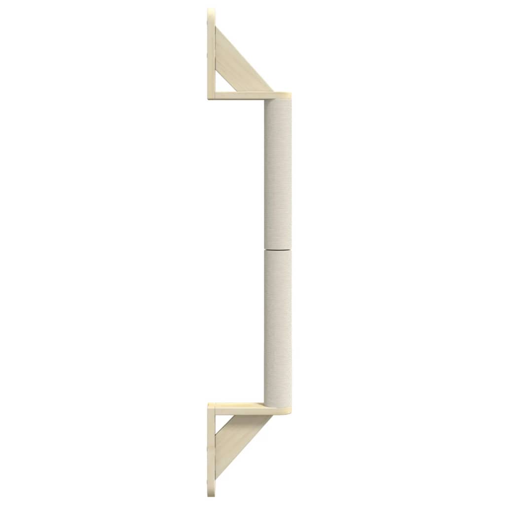 Kattenkrabpaal Wandgemonteerd 109 Cm Sisal Donkergrijs