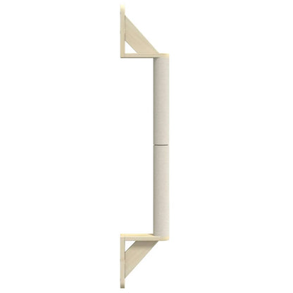 Kattenkrabpaal Wandgemonteerd 109 Cm Sisal Donkergrijs