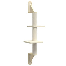 Kattenmeubel Wandgemonteerd Met Krabpaal 108 Cm Kleurig Crème