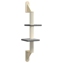 Kattenmeubel Wandgemonteerd Met Krabpaal 108 Cm Donkergrijs