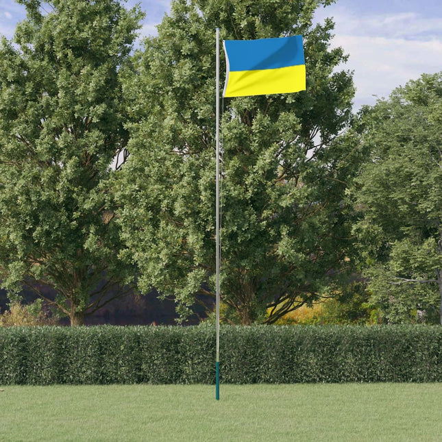 Vlag Oekraïne Met Messing Oogjes 90X150 Cm