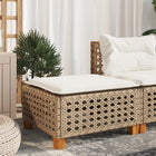 Tuinkruk poly rattan beige 63,5x56x32 cm
