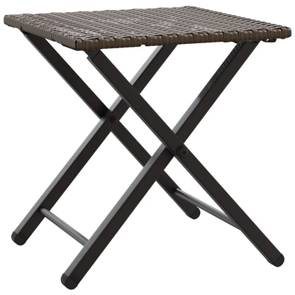 5-delige Tuinset inklapbaar poly rattan bruin