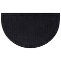 Deurmat halfrond 45x75 cm rubber en kokosvezel