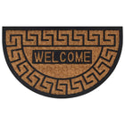 Doormat half-round 45x75 cm rubber and coconut fiber