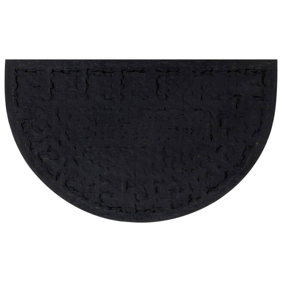 Deurmat Halfrond 45X75 Cm Rubber En Kokosvezel