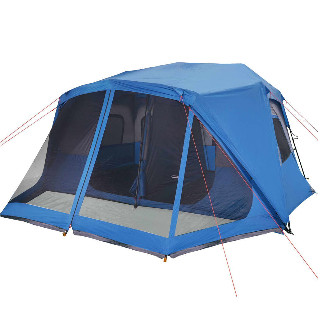 Tent 10-persoons 443x437x229 cm blauw