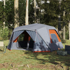 Tent 10-persoons 443x437x229 cm grijs oranje