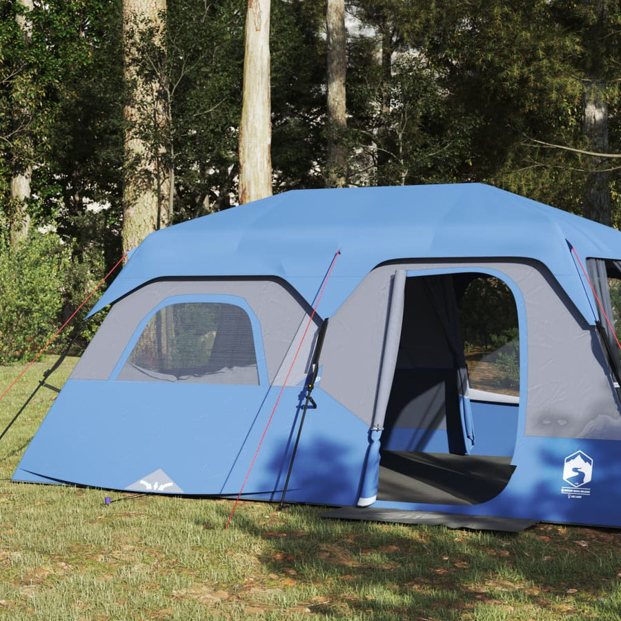 Tent 9-persoons 441x288x217 cm blauw