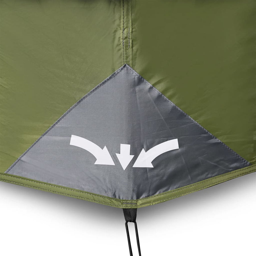 Tent met LED 443x437x229 cm lichtgroen