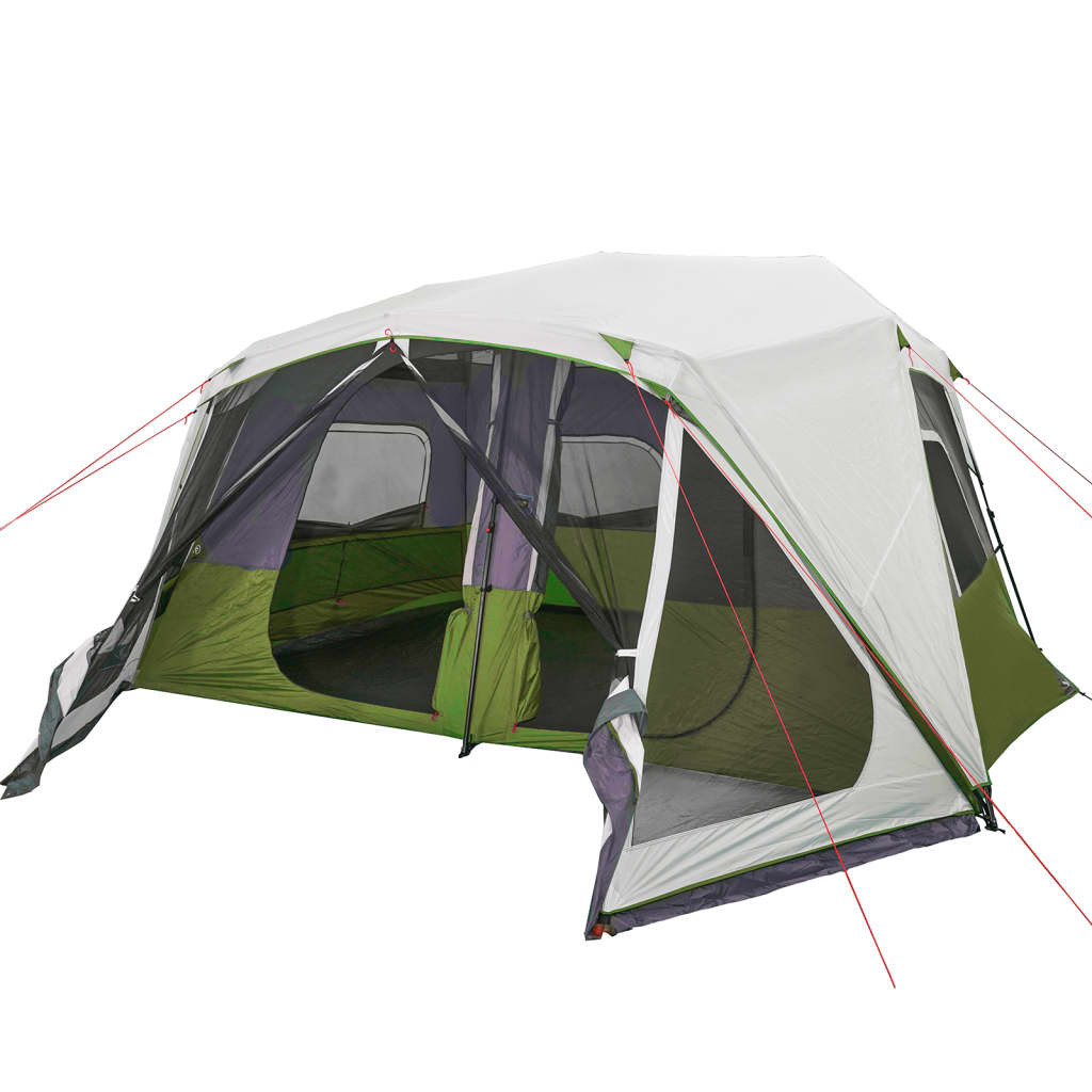 Tent met LED 443x437x229 cm lichtgroen