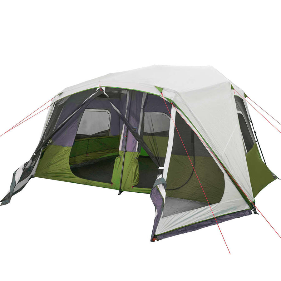Tent met LED 443x437x229 cm lichtgroen