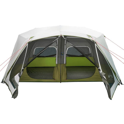 Tent met LED 443x437x229 cm lichtgroen