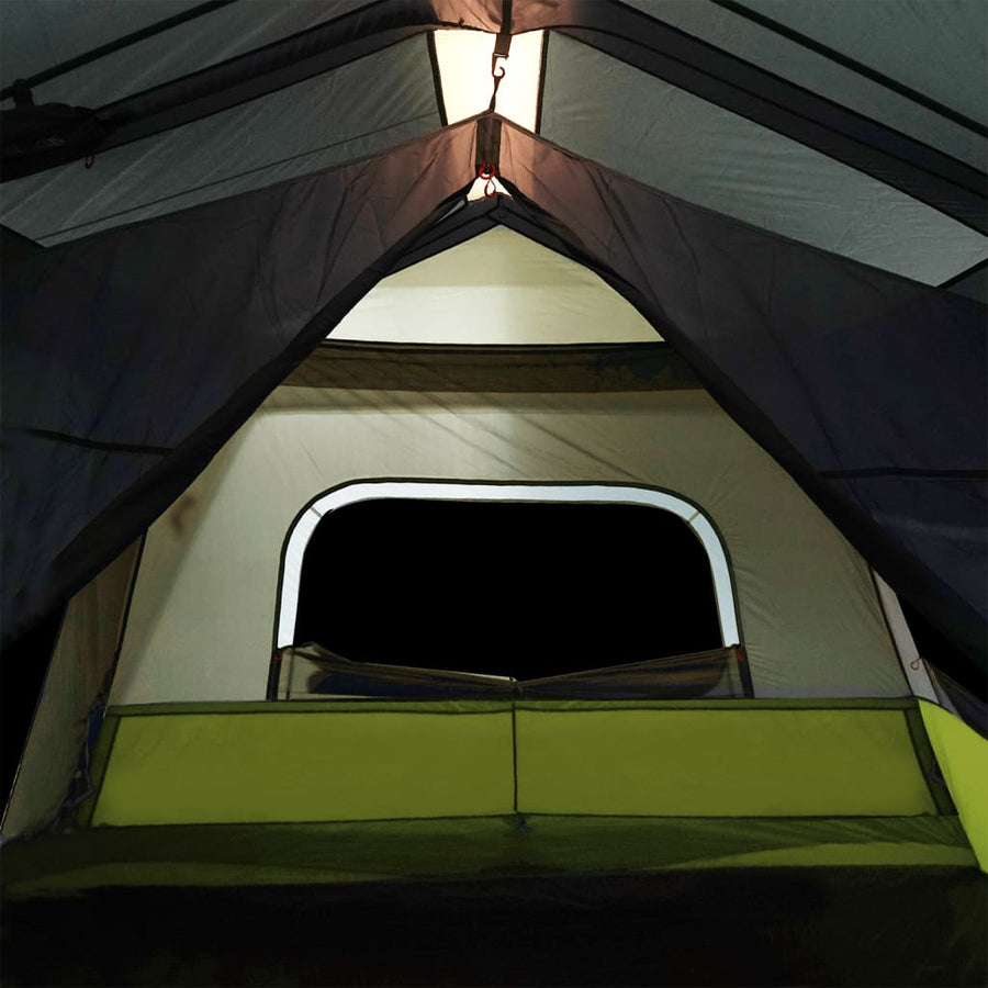 Tent met LED 443x437x229 cm lichtgroen