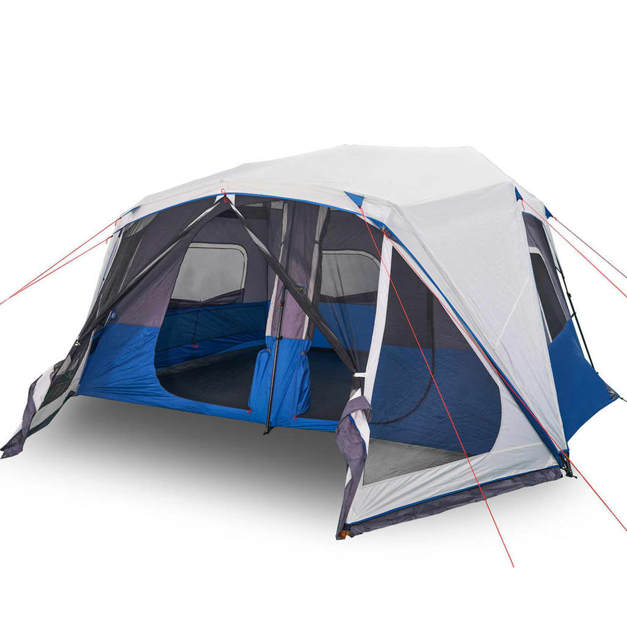 Tent met LED 443x437x229 cm lichtblauw