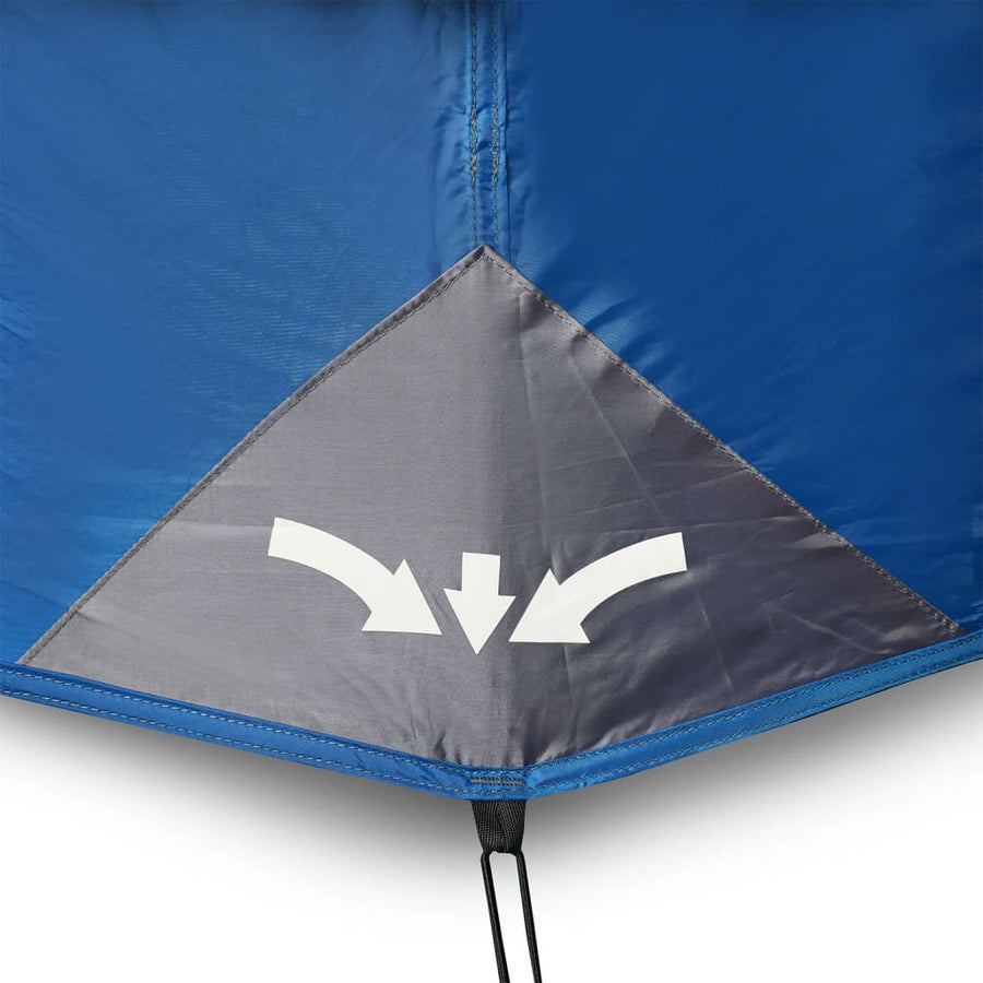 Tent met LED 443x437x229 cm lichtblauw