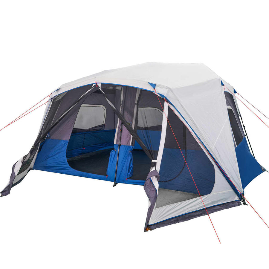 Tent met LED 443x437x229 cm lichtblauw