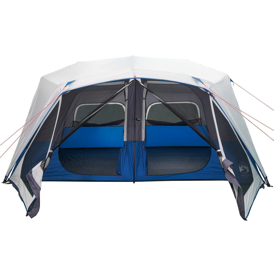 Tent met LED 443x437x229 cm lichtblauw