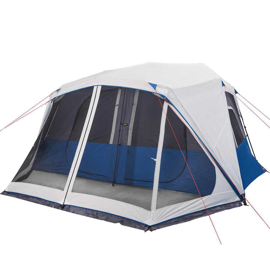Tent met LED 443x437x229 cm lichtblauw