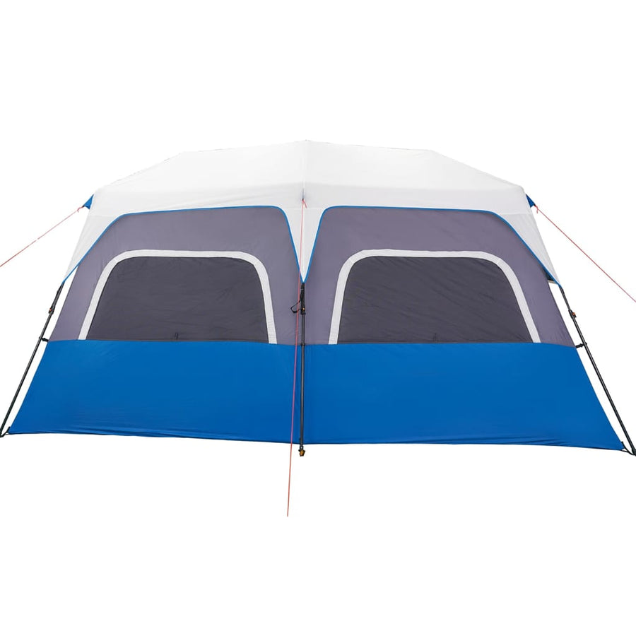 Tent met LED 443x437x229 cm lichtblauw