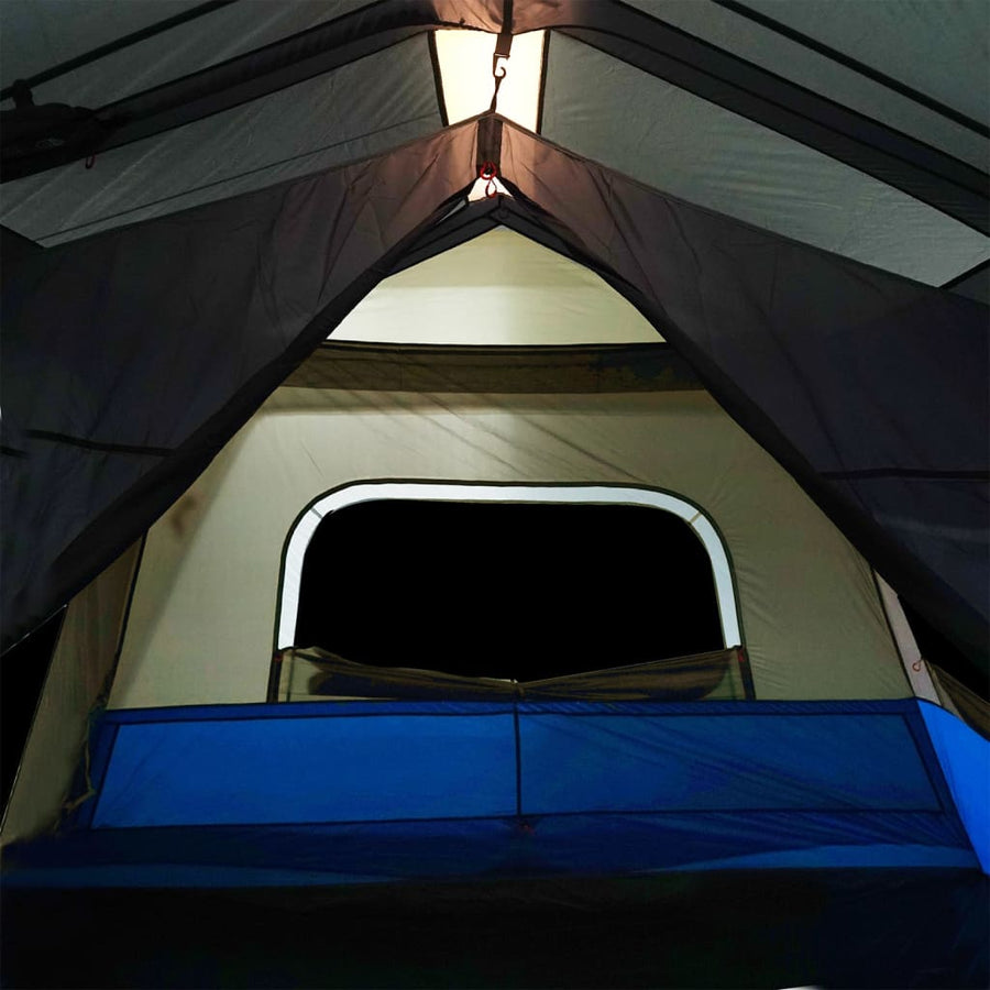 Tent met LED 443x437x229 cm lichtblauw