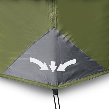 Tent met LED 344x282x212 cm lichtgroen