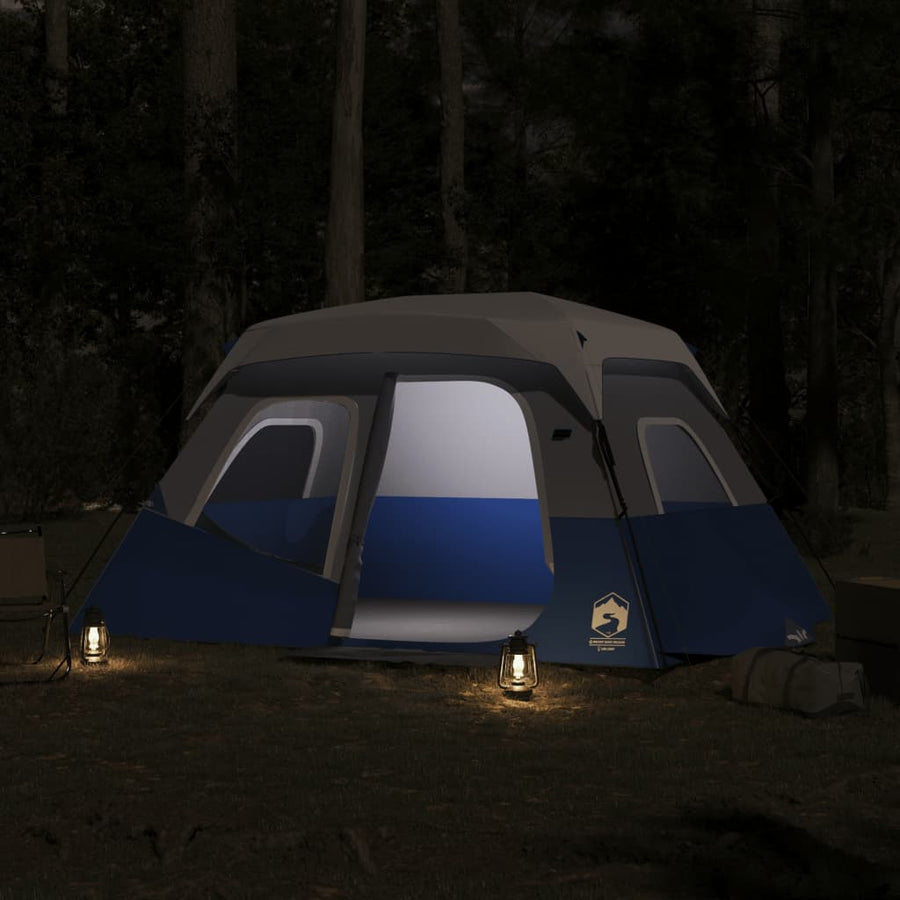 Tent met LED 344x282x212 cm lichtblauw
