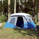 Tent 6-persoons 344x282x212 cm lichtblauw LED